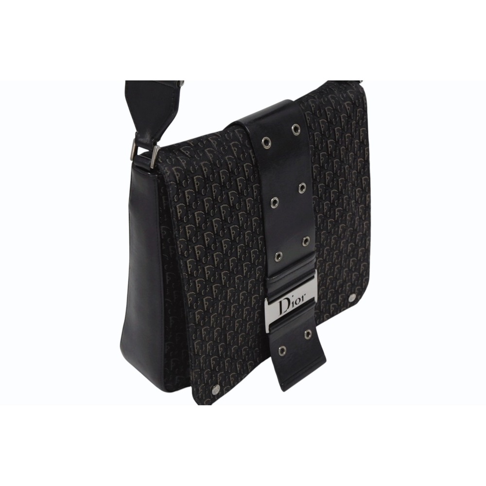 Dior Line Street Shoulder Christian Chic Trotter Galliano Bag Black - Picture 3 of 9